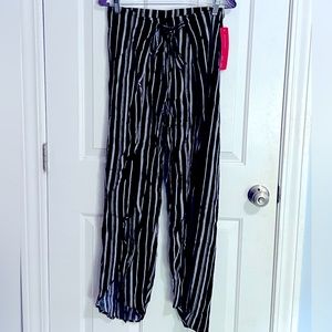 Boho wide leg, wraparound pant. Great for beach and summer activities!